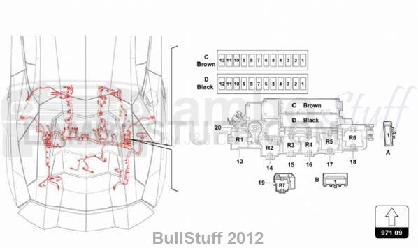 2015 Lamborghini AVENTADOR LP700-4 COUPE ENGLAND FUSES (971.09.00)